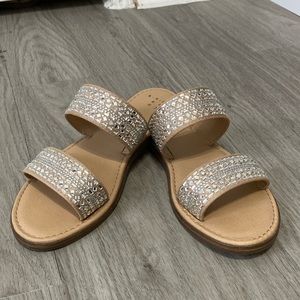 a new day Nude Sparkle Sandal SIZE 6